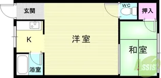 長田区長尾町2丁目アパート【1階】の間取り