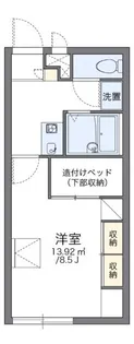 レオパレスα【1階】の間取り