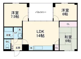 カーサジオ【2階】の間取り