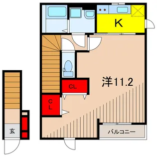 カルム六町【2階】の間取り