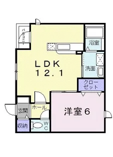 M・アプローズ【2階】の間取り