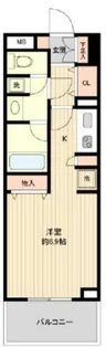 グラディート町田【5階】の間取り