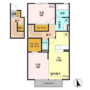 サニーハウス【2階】の間取り