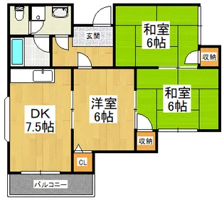プチリベルテ【2階】の間取り
