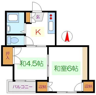 ファミリーハイツ上田【5階】の間取り