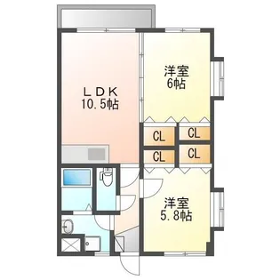 IBS国分マンション【6階】の間取り