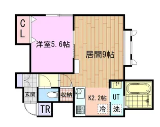 スカイベースA【1階】の間取り