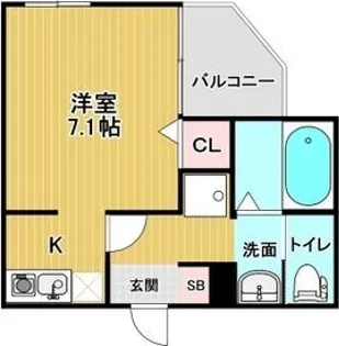 MELDIA大蓮I【1階】の間取り