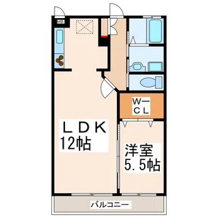 スライブ参番館【3階】の間取り