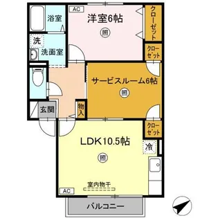TMKホープI M棟【1階】の間取り