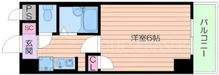 パインコート江坂II【2階】の間取り