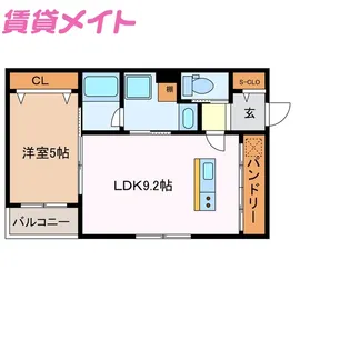 ADAN和泉【1階】の間取り