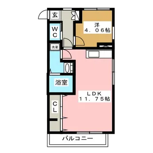 ヴィラ・エーデルワイス【2階】の間取り