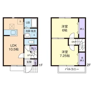 Peaceful・ Flats Aの間取り