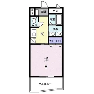 サムデイ小郡【2階】の間取り