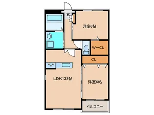 プレステージコオリナ【1階】の間取り