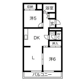 パラシオン城下【1階】の間取り