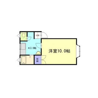 マーセル清水A棟(S)【2階】の間取り