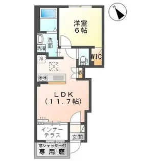 メゾン シエル【1階】の間取り