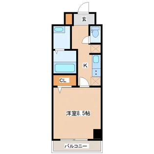 アスコット新田東【5階】の間取り