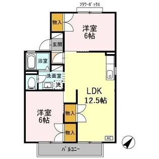 アプト・S B【1階】の間取り