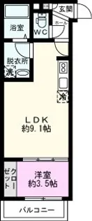 メゾン・ドゥ・アッシュ越谷【1階】の間取り