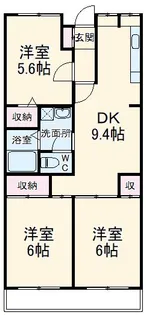 グランシャリオ・ヨシハラ【3階】の間取り