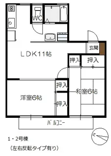 神賀グリーンハイツ【1階】の間取り
