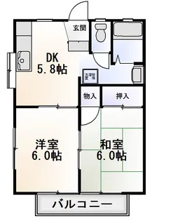 ハミングハイム【2階】の間取り