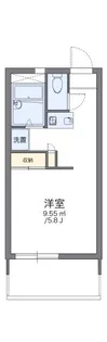 レオパレス鶴園【2階】の間取り