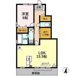 ソルジェンテ【1階】の間取り