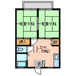 ハイツ福住【2階】の間取り