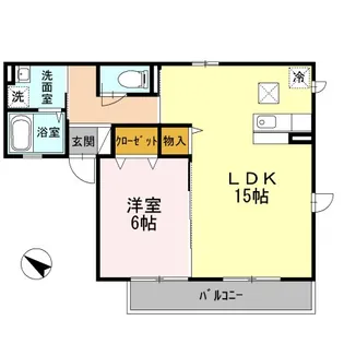 エスポワールA【2階】の間取り