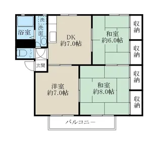 リバーサイドヒルズC棟【2階】の間取り
