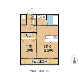 テンダーマンションIII【4階】の間取り