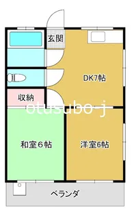 サンフラワーハイツ【1階】の間取り