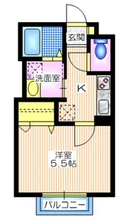 ル・ププリエII【2階】の間取り