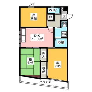 モリオカビル【3階】の間取り