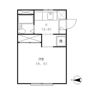 ヤマサホーフ【1階】の間取り