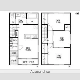リーブルファイン黒野II【1階】の間取り