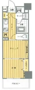 日神デュオステージ浅草三筋【2階】の間取り