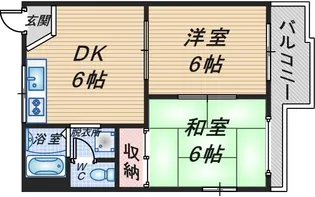 クローバーハイツ【2階】の間取り
