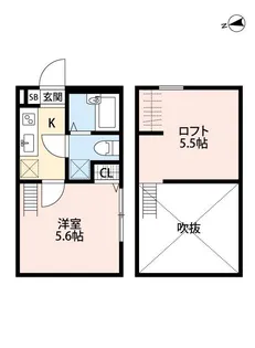 ベレッツァ【2階】の間取り