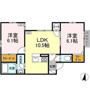 プレリュード【1階】の間取り