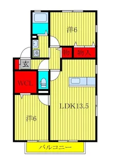 ステジュアンA【2階】の間取り