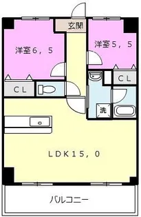 グランドール福川II【3階】の間取り