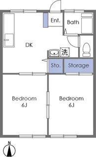 サンシティ嵐山【1階】の間取り