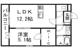 ユーシャイン和多田【1階】の間取り
