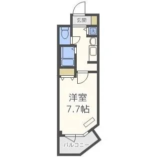 プレサンス神戸駅前グランツ【6階】の間取り
