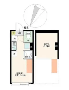 カルーセルエルドラド【1階】の間取り